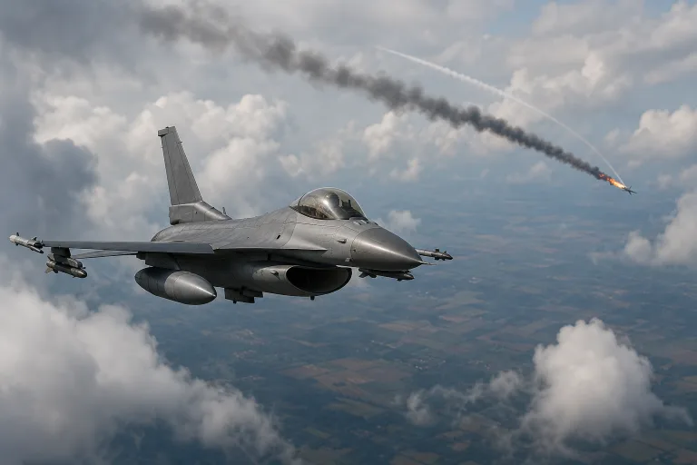 우크라 F-16이 러시아 Su-35를 떨어뜨렸어요, 그것도 공중전으로