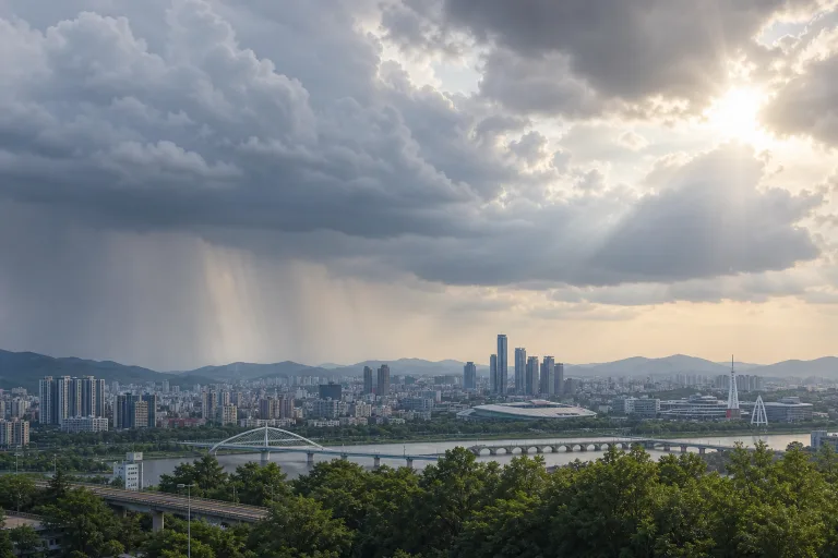 대전 내일 낮 최고 31도, 소나기도 한번 지나가요 ☁️